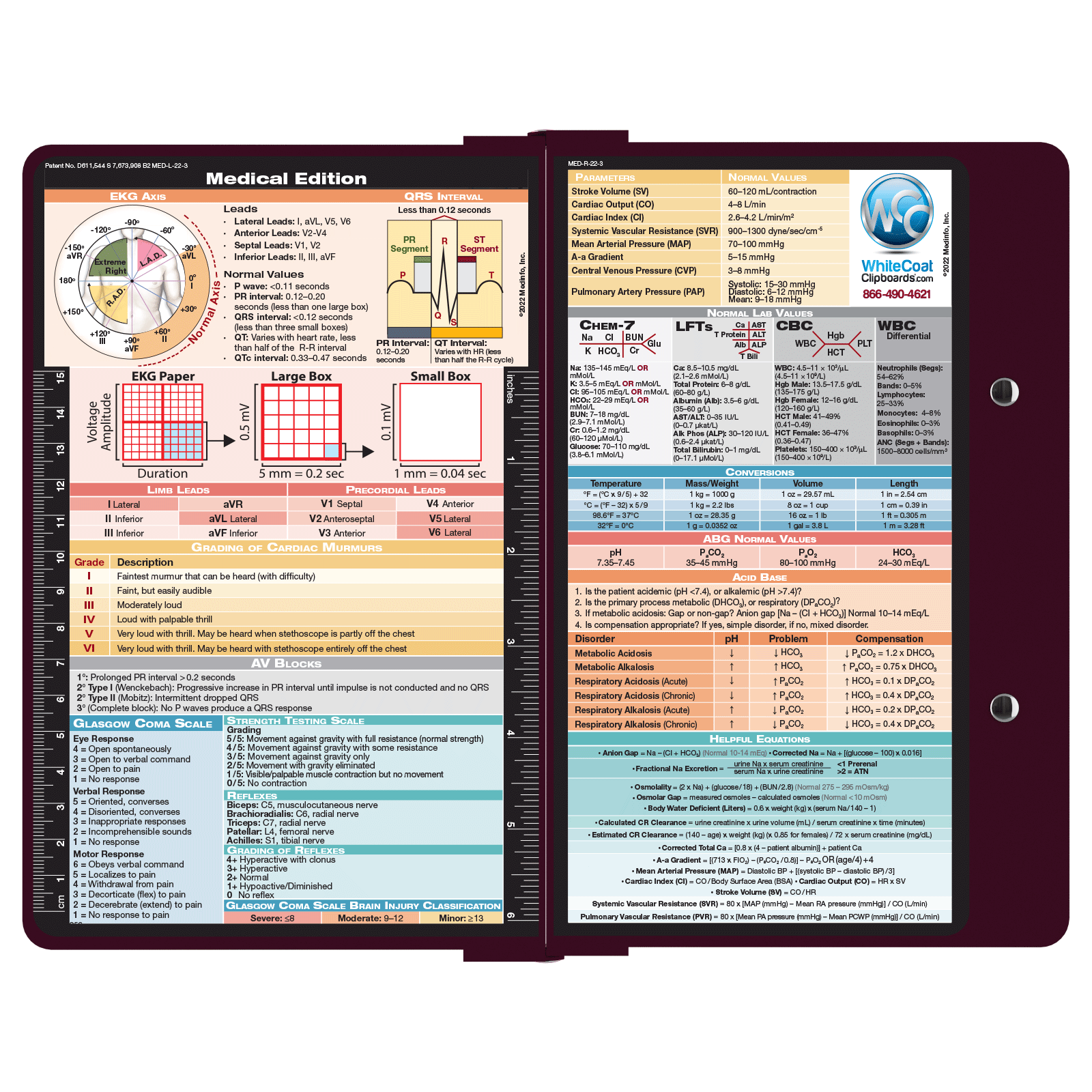 WhiteCoat Clipboard - White Physical Therapy Edition