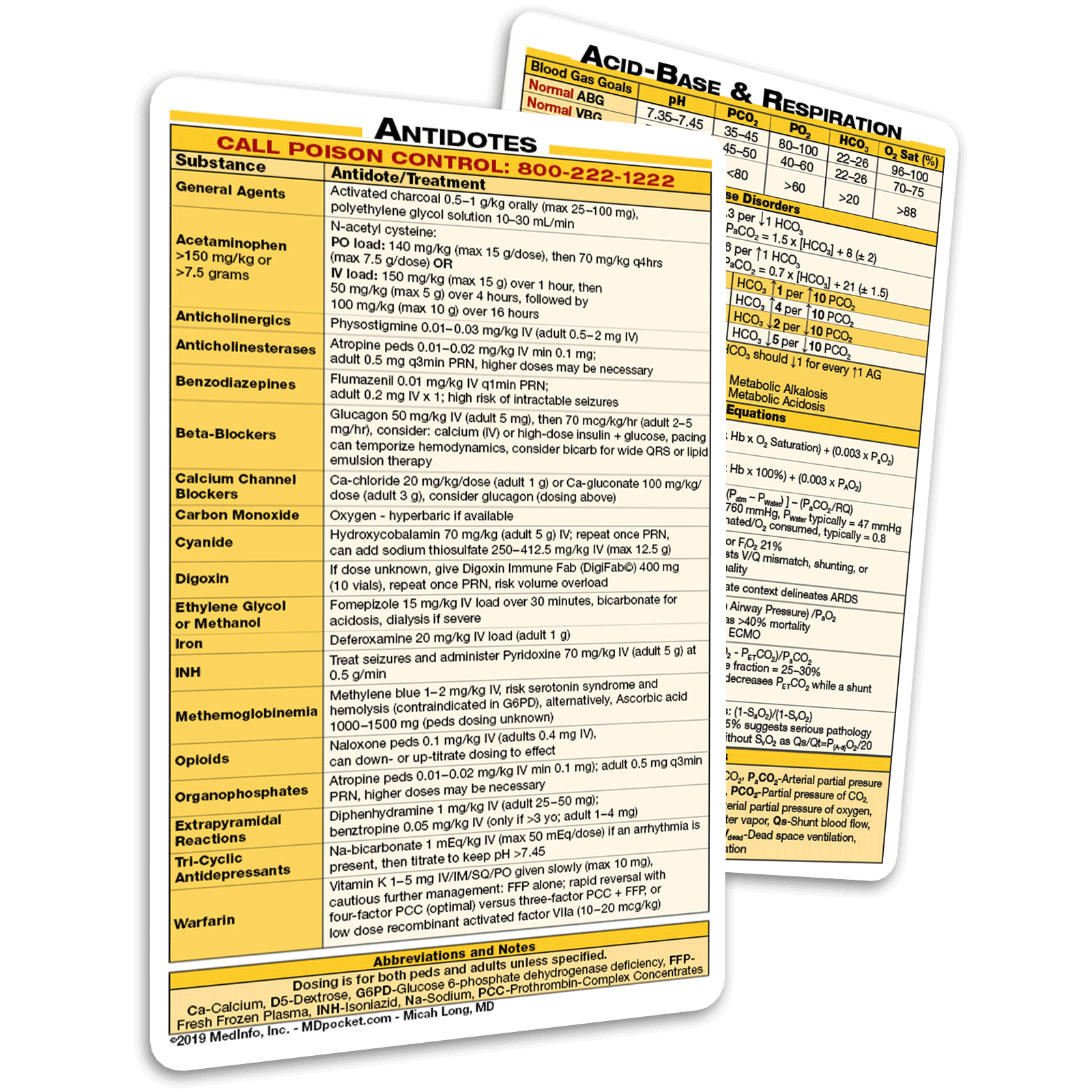 Acute &amp; Critical Care Cards - 2019