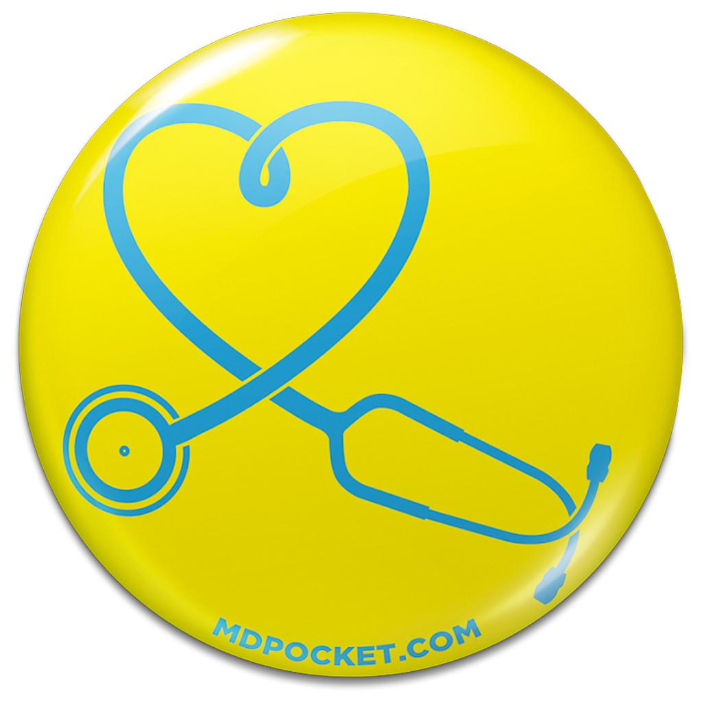 Stethoscope Heart Button