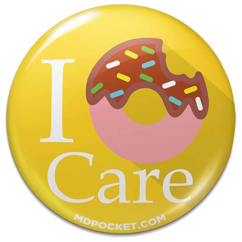 I Donut Care Button