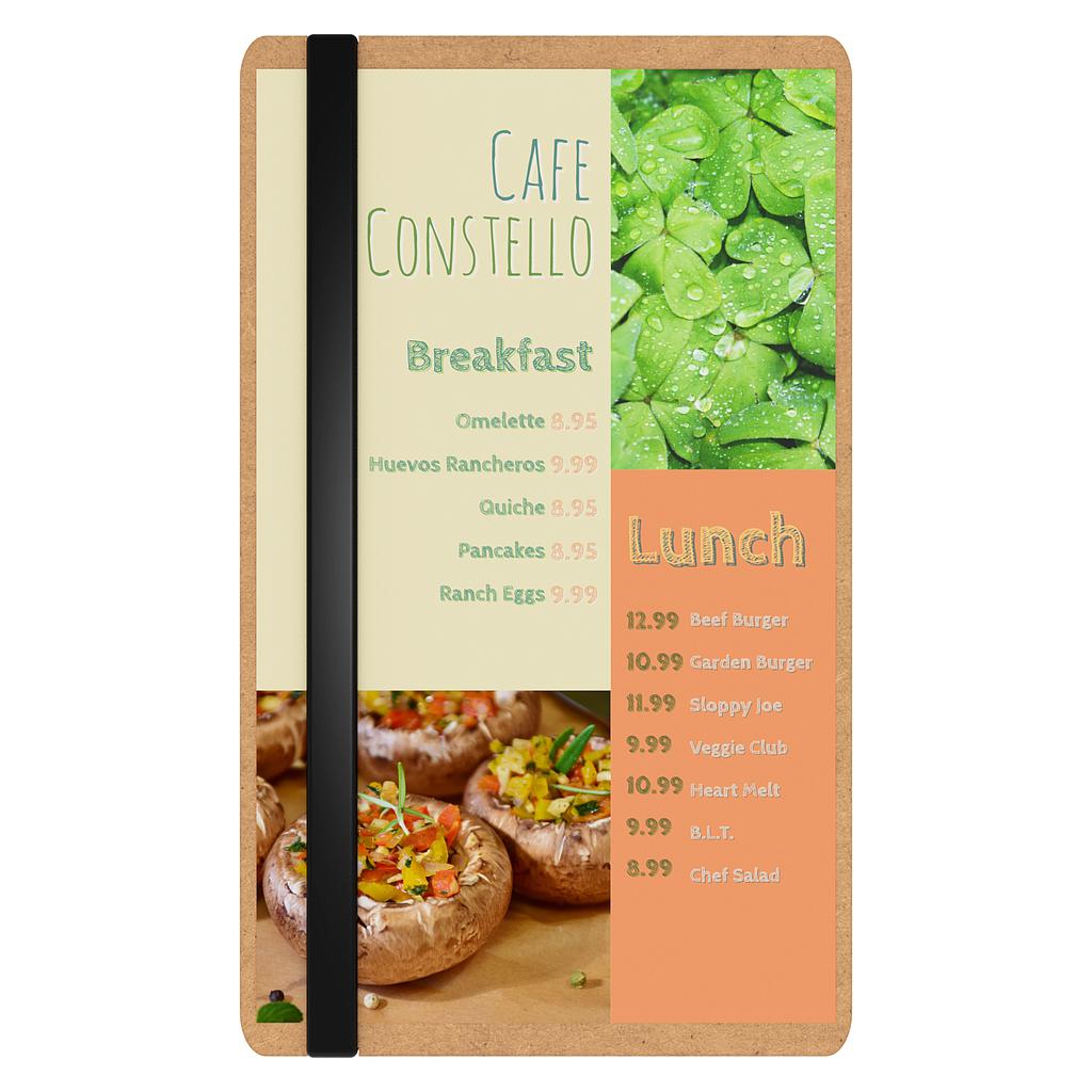 Single Band Large Vertical Menu Board