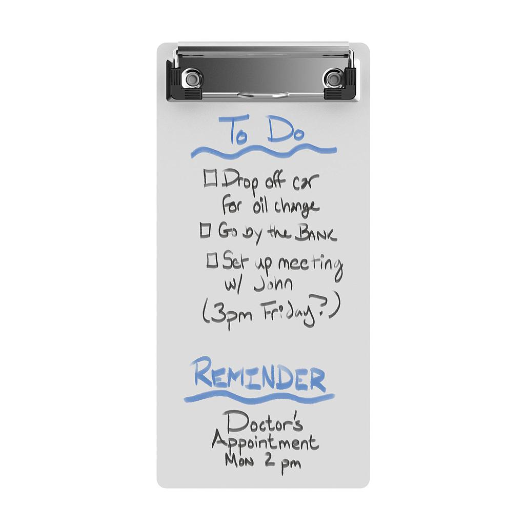 Tall Whiteboard Clipboard