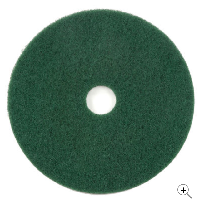 Global Industrial™ 18&quot; Scrubbing Pad, Green, 5 Per Case