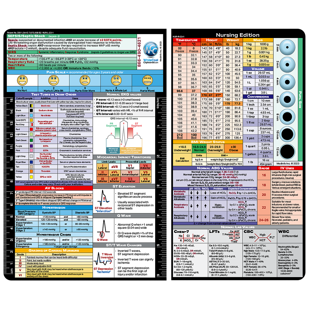 WhiteCoat Clipboard Nursing Label