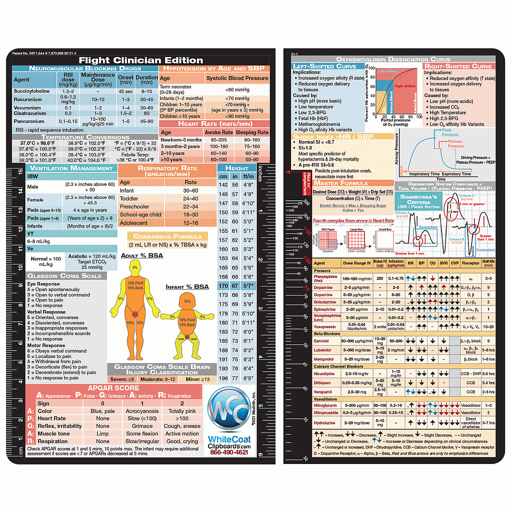 WhiteCoat Clipboard Flight Medic Label