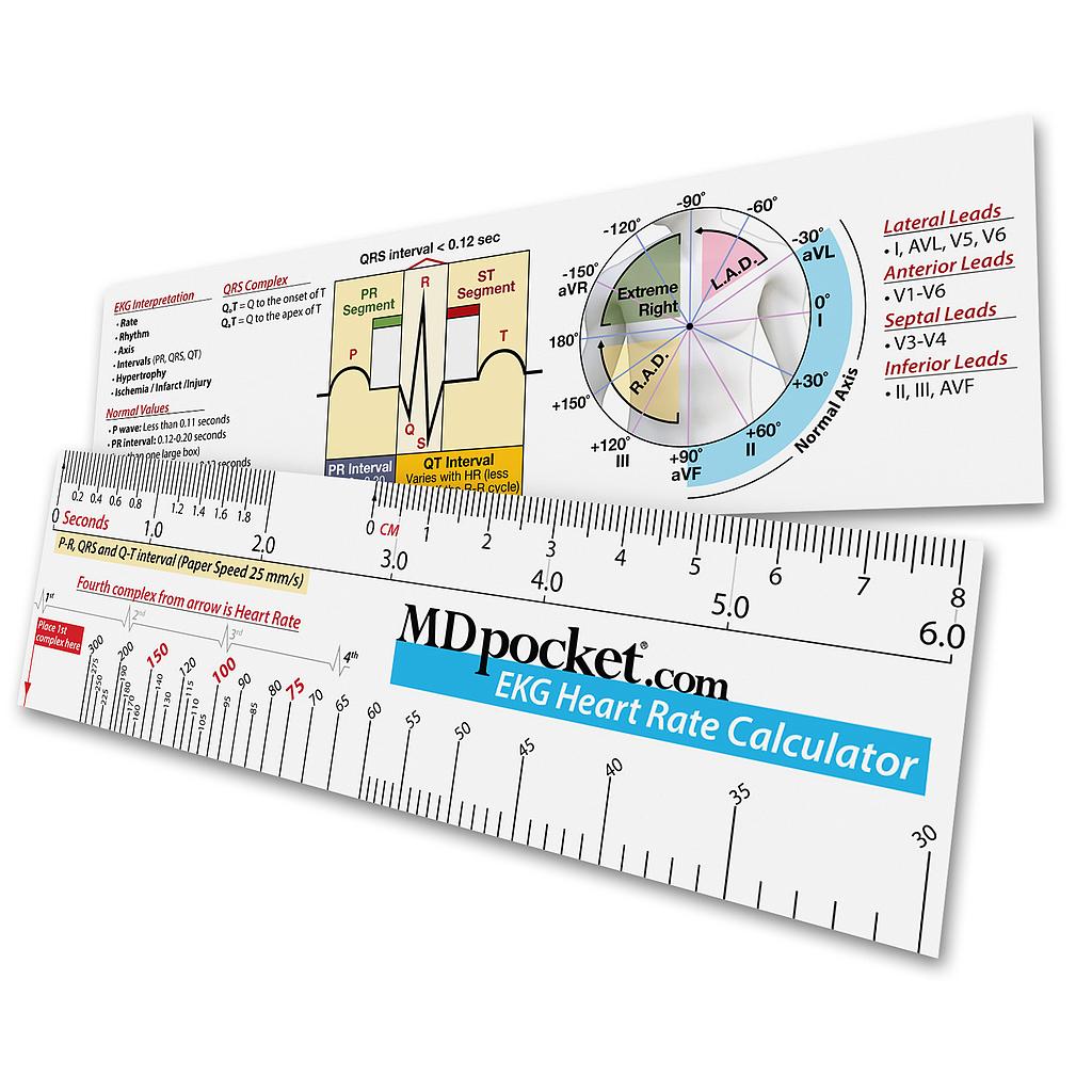 ekg heart rate calculator ruler medinfo