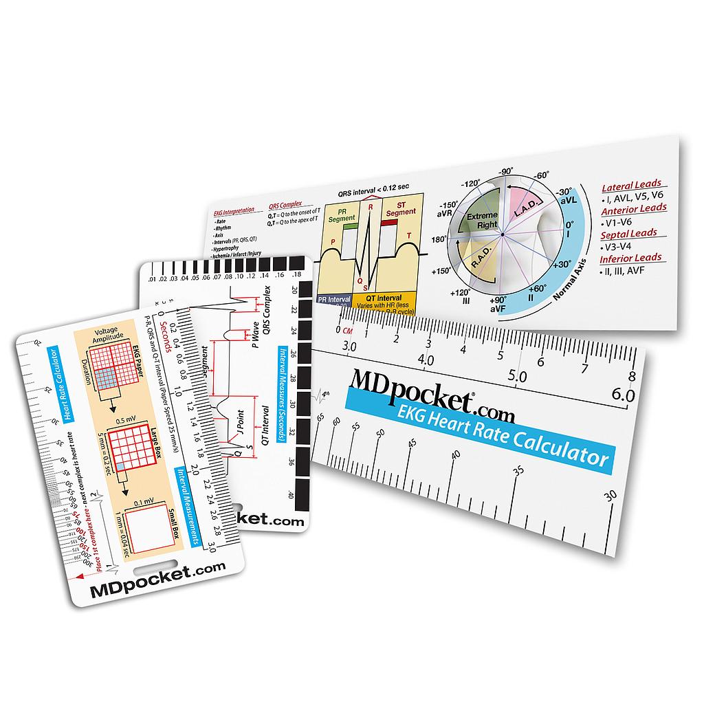 Rapid ID - EKG &amp; Ruler Combo Pack
