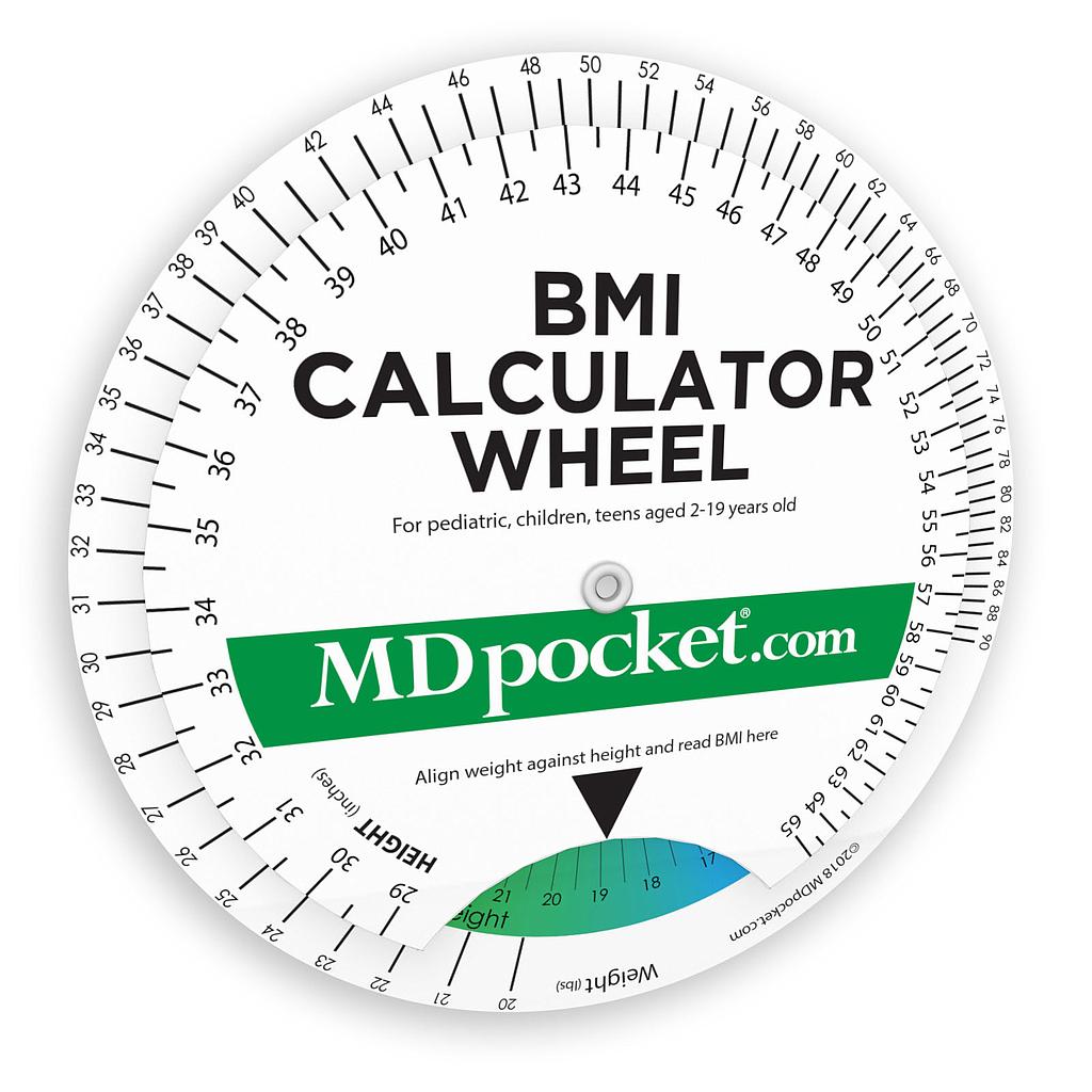 Pediatric BMI Calculator Wheel