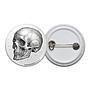 Vintage Skull Diagram Button