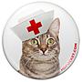 Nurse Kitty Button