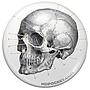 Vintage Skull Diagram Button