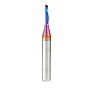 Amana Tool 51511-K Spektra Coated SC Spiral 'O' Single Flute, Plastic Cutting 1/8 D x 1/2 CH x 1/4 SHK x 2 Inch Long Down-Cut CNC Router Bit with Mirror Finish